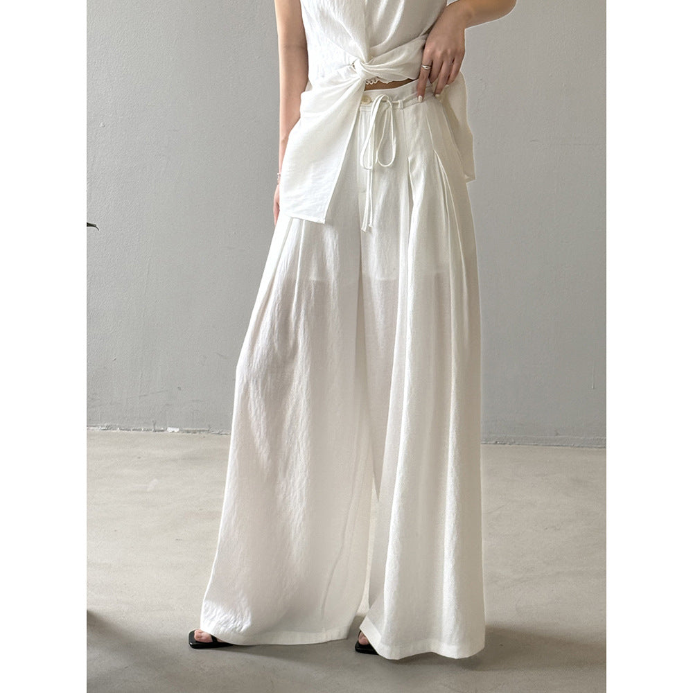 Designer Twist Knot Sleeveless Blouse Set for Women