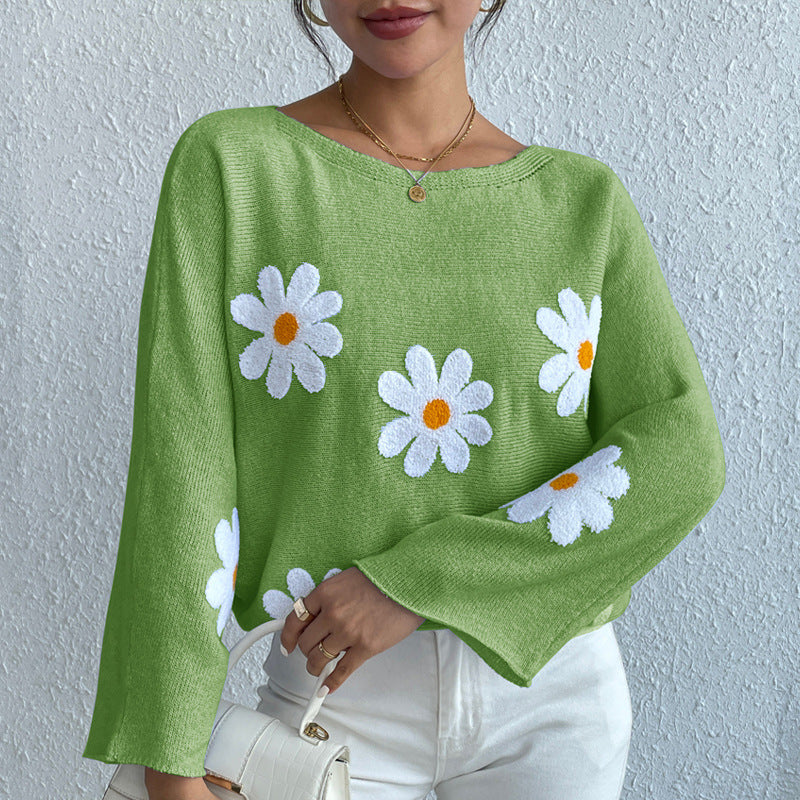 Casual Off The Shoulder Knitted Pullover Sweaters