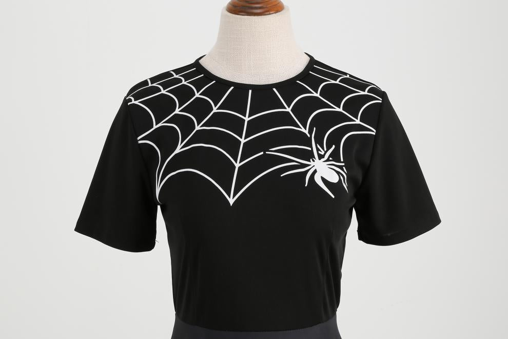 Halloween Print Fit & Flare Dress