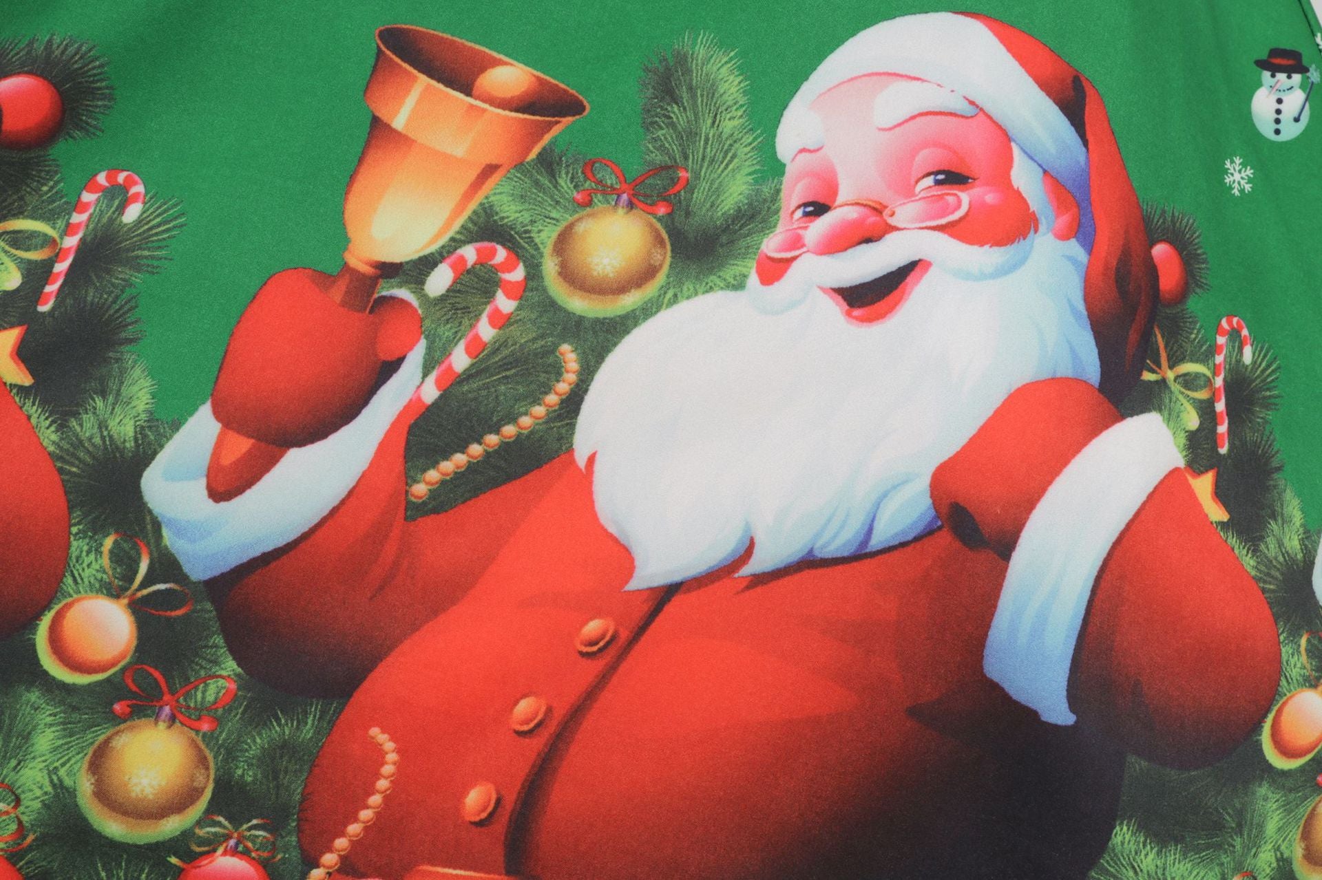 Christmas Theme Floral Print Dress with Lace Inserts and Flared Skirt