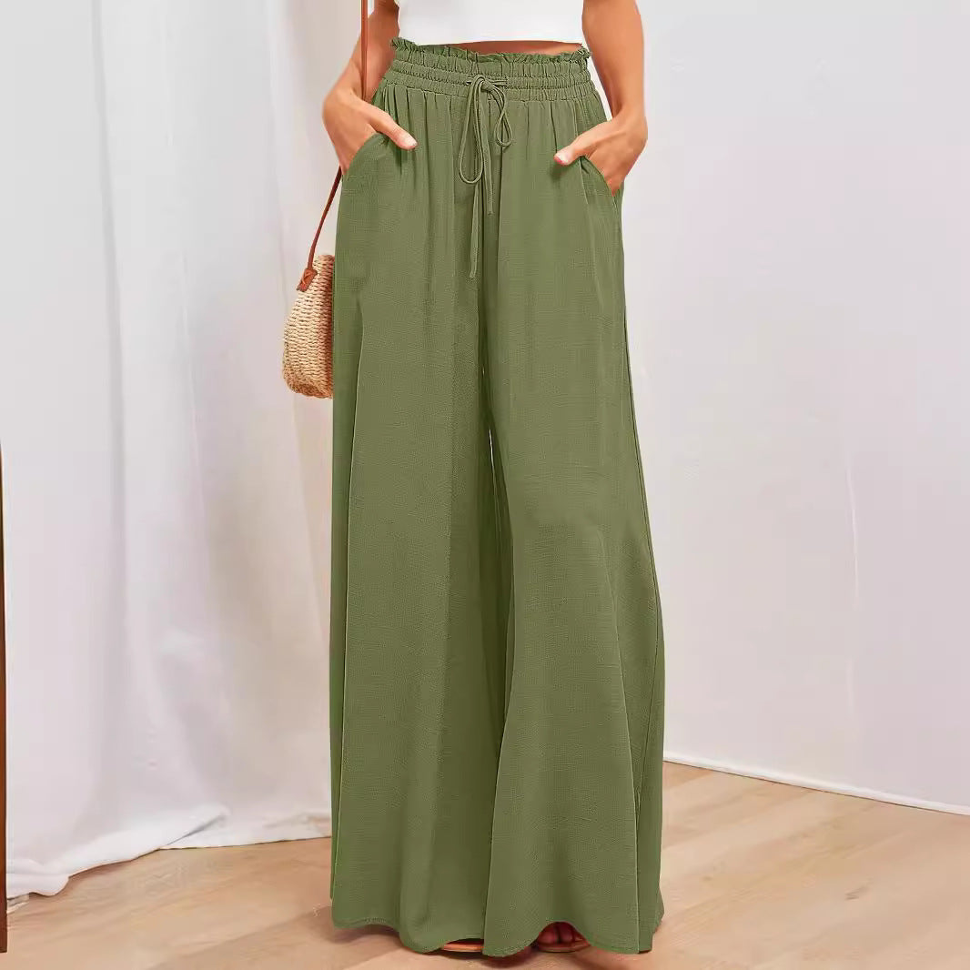 Women's High-Waisted Wide-Leg Palazzo Pants