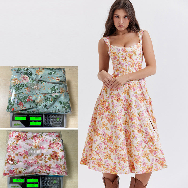 Floral Wrap Slit Dress – Feminine, Flattering & Fashionable