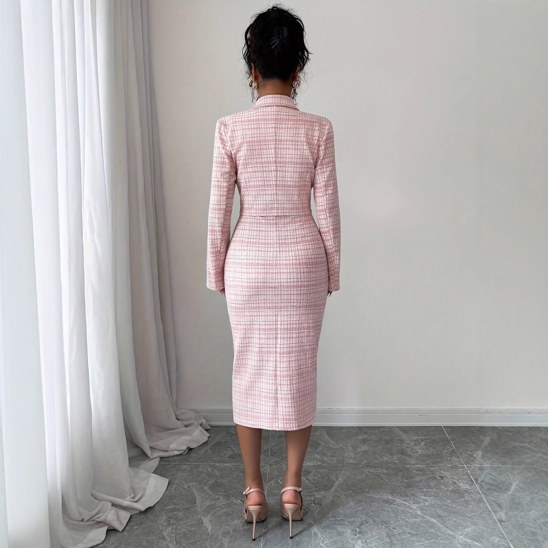 Elegant Evening & Date Night Short Blazer Dress