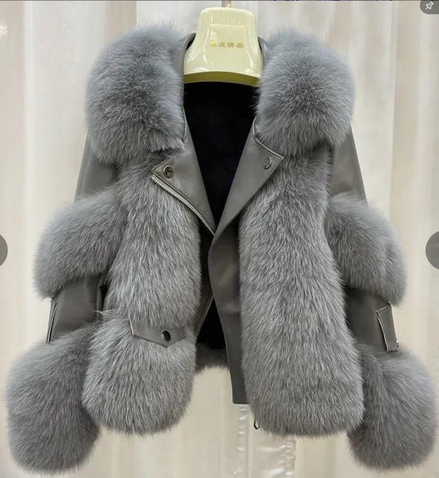 Fashion Faux Fur Ladies Jacket Coats