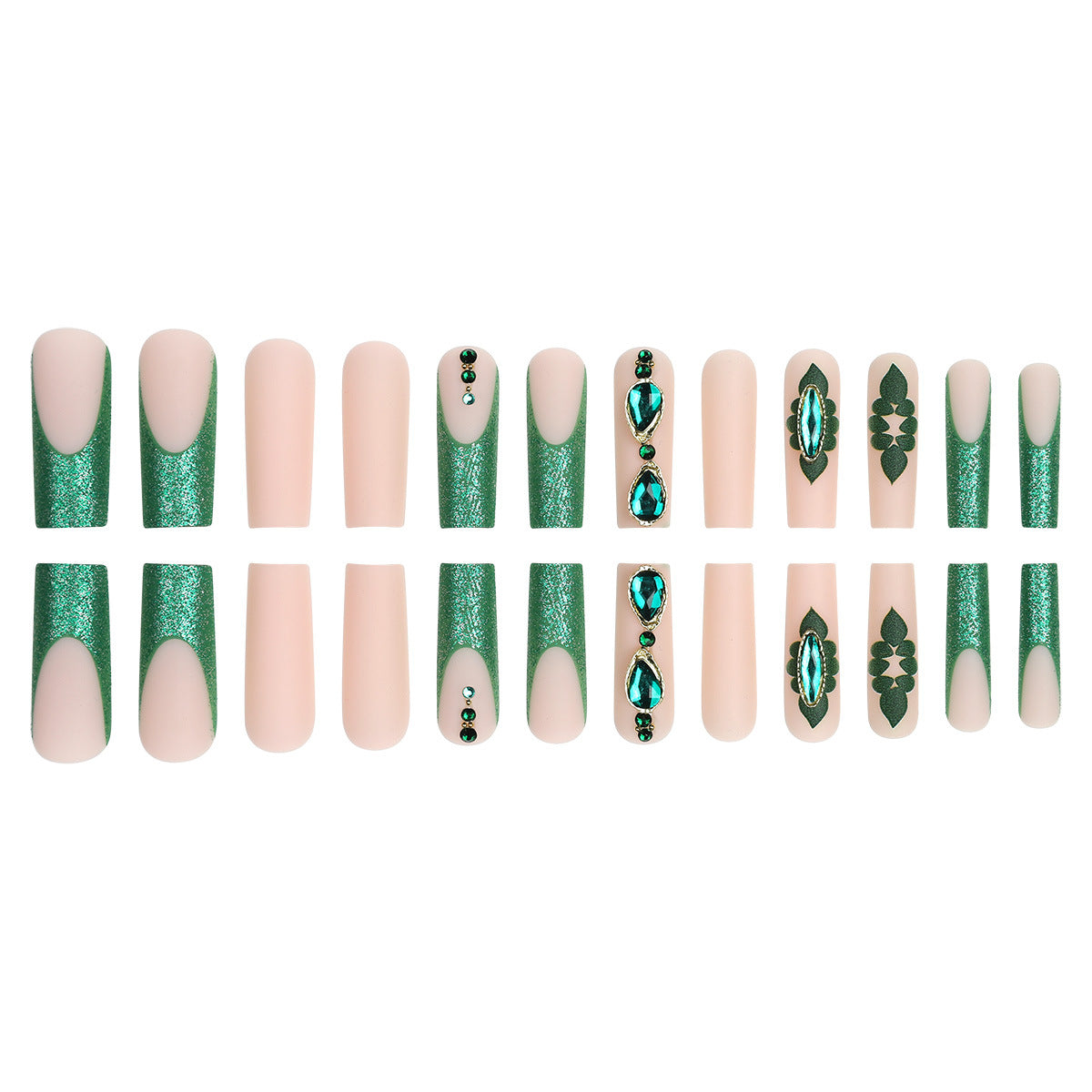 Detachable Turquoise Press on Nails