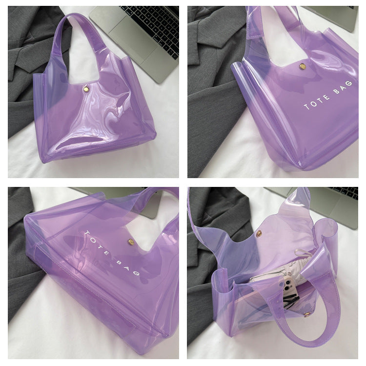 Chic PVC Clear Shoulder Bag