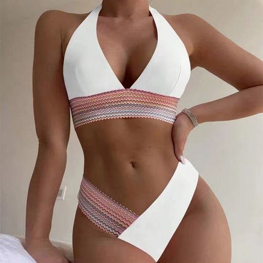 Sexy Halter Neckline Bikini Swimsuits