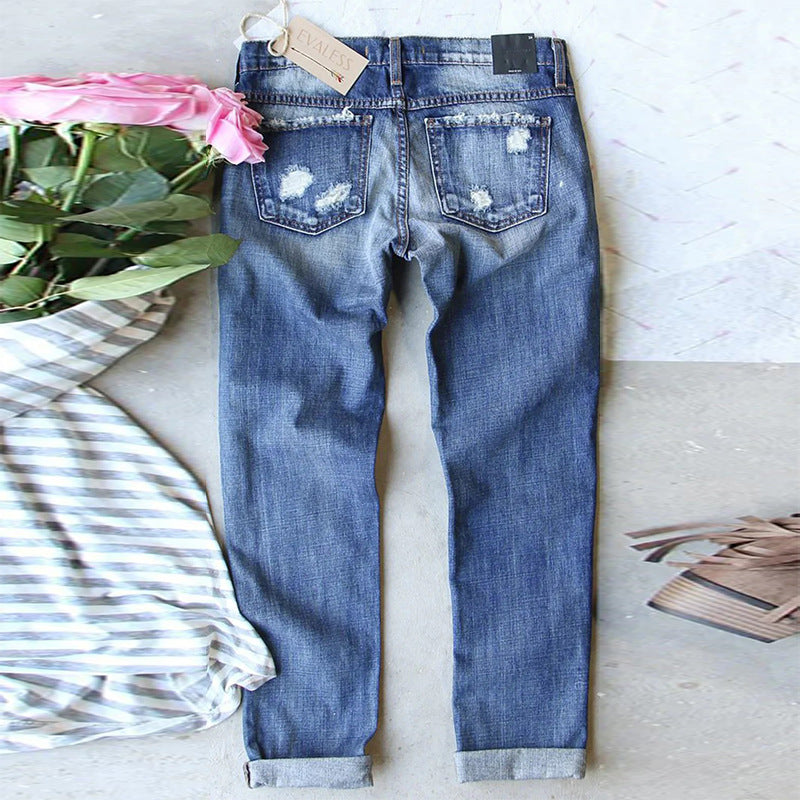 Women’s Mid-Rise Straight Leg Jeans for Halloween