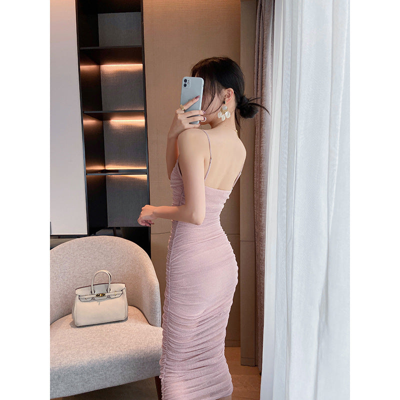 Sexy Gauze Bodycon Women Party Dresses-Dresses-Free Shipping at meselling99