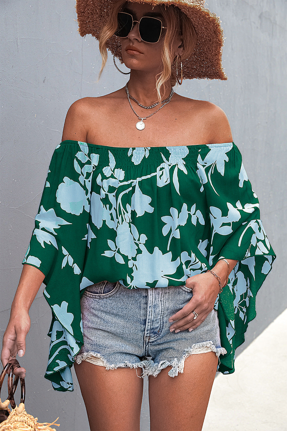 Sexy Off The Shoulder Trumpet Women Blouses