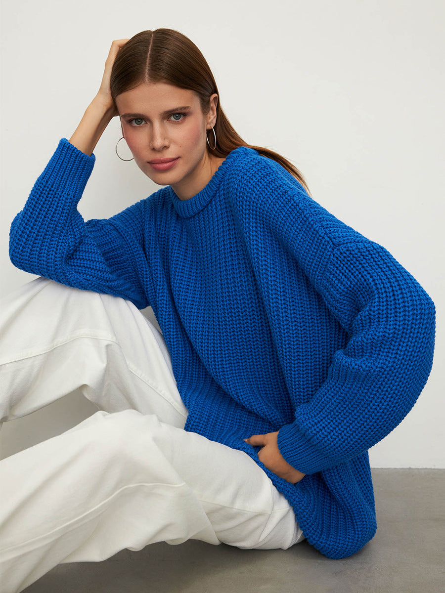 Lantern Sleeve Pullover Sweater