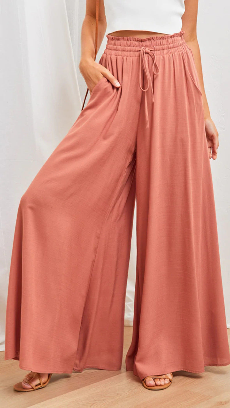 Women's High-Waisted Wide-Leg Palazzo Pants