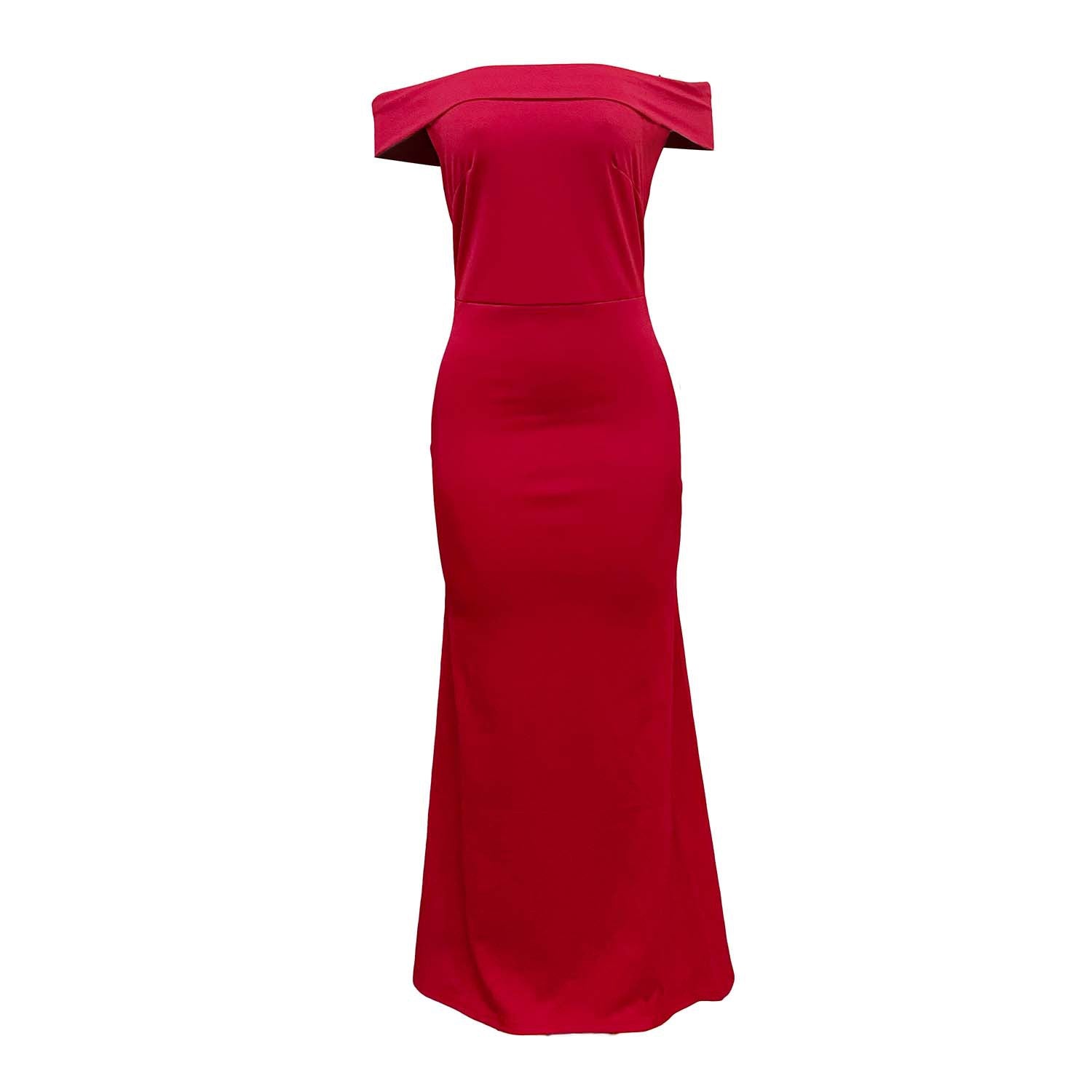 Off The Sholuder Plus Sizes Long Party Dresses for Women-Dresses-Red-M-Free Shipping at meselling99