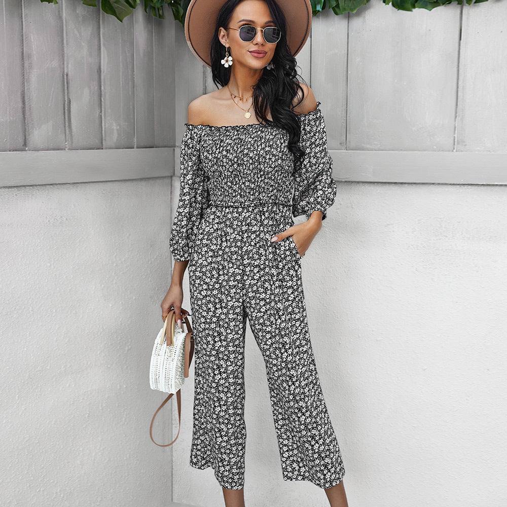 Fashion Off The Shoulder Women Jumpsuits Rompers