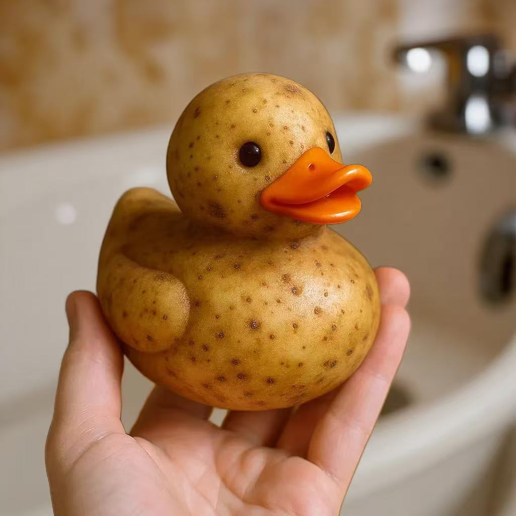 Whimsical Vegetable Duck