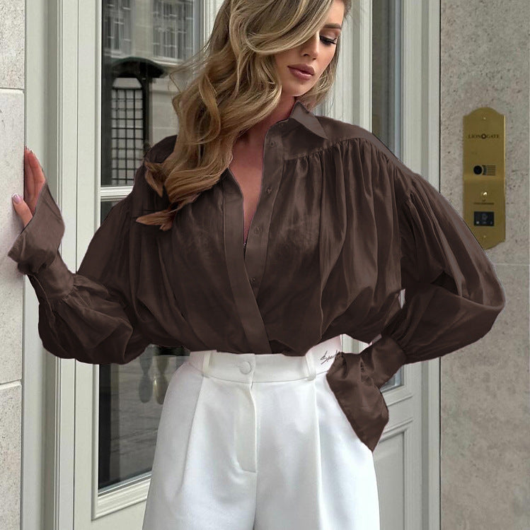 Women's Oversized Button-Down Shirt