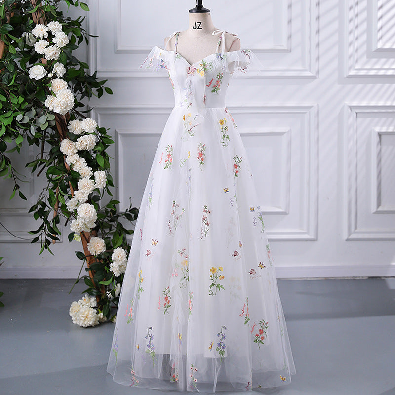 Fairly Off The Shoulder Tulle Bridesmaid Dresses