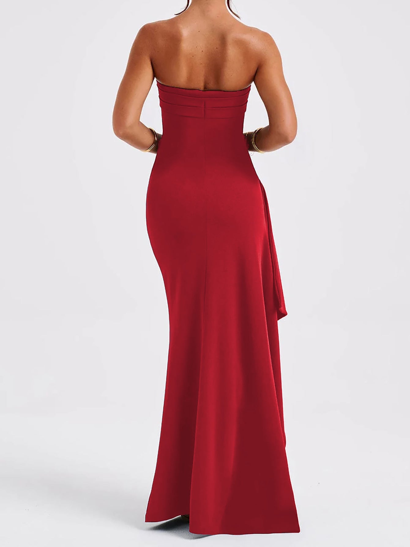 Sexy Strapless Backless Long Evening Dresses