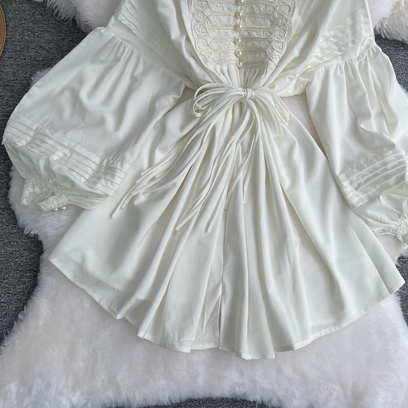 Royal-Inspired Doll Collar Dress