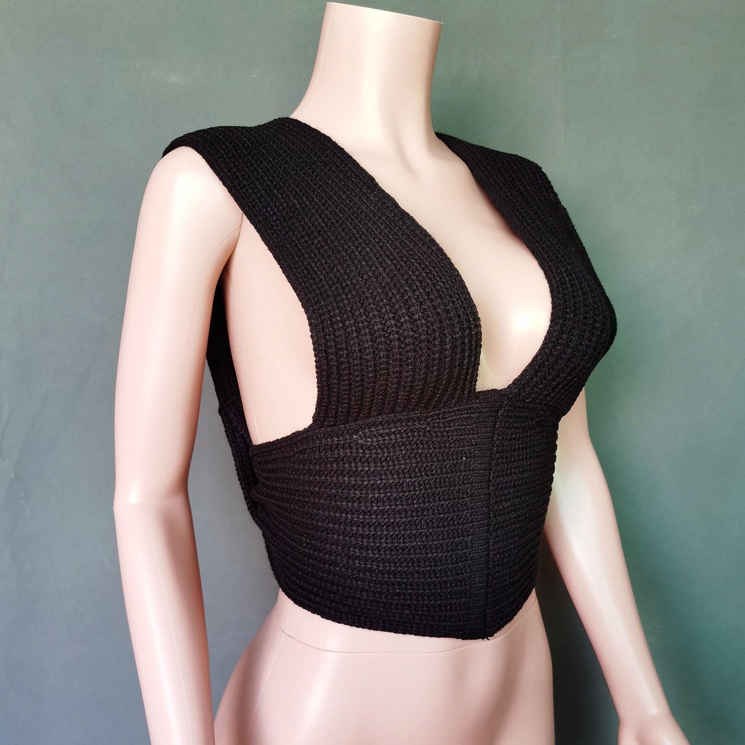 DIY Knitting Bangdage Tops-STYLEGOING