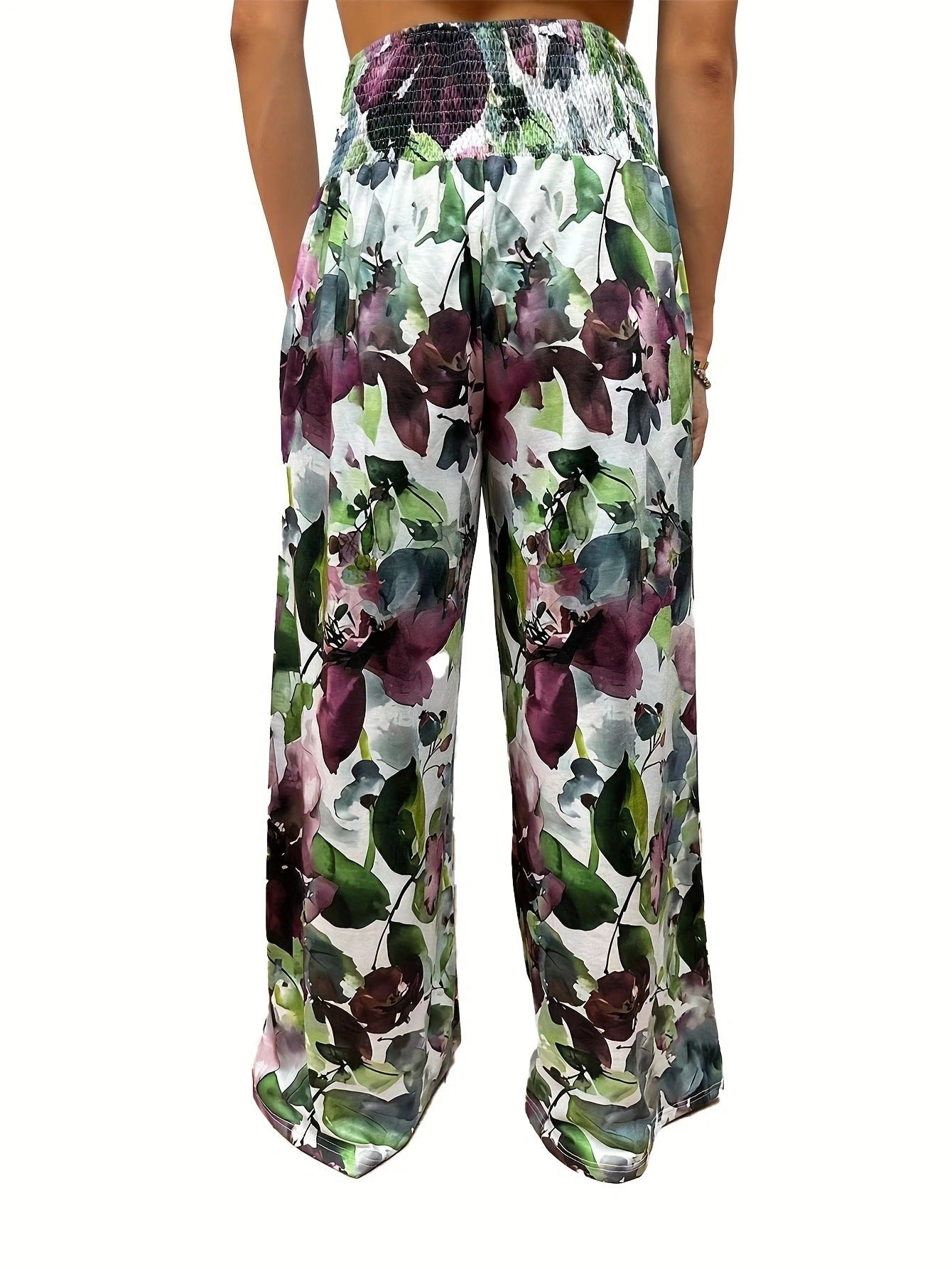 Women's Printed Wide-Leg Lounge Pants