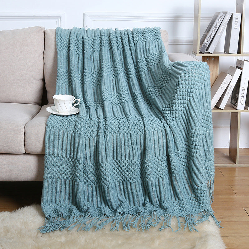Boho Fringe Sofa Blanket
