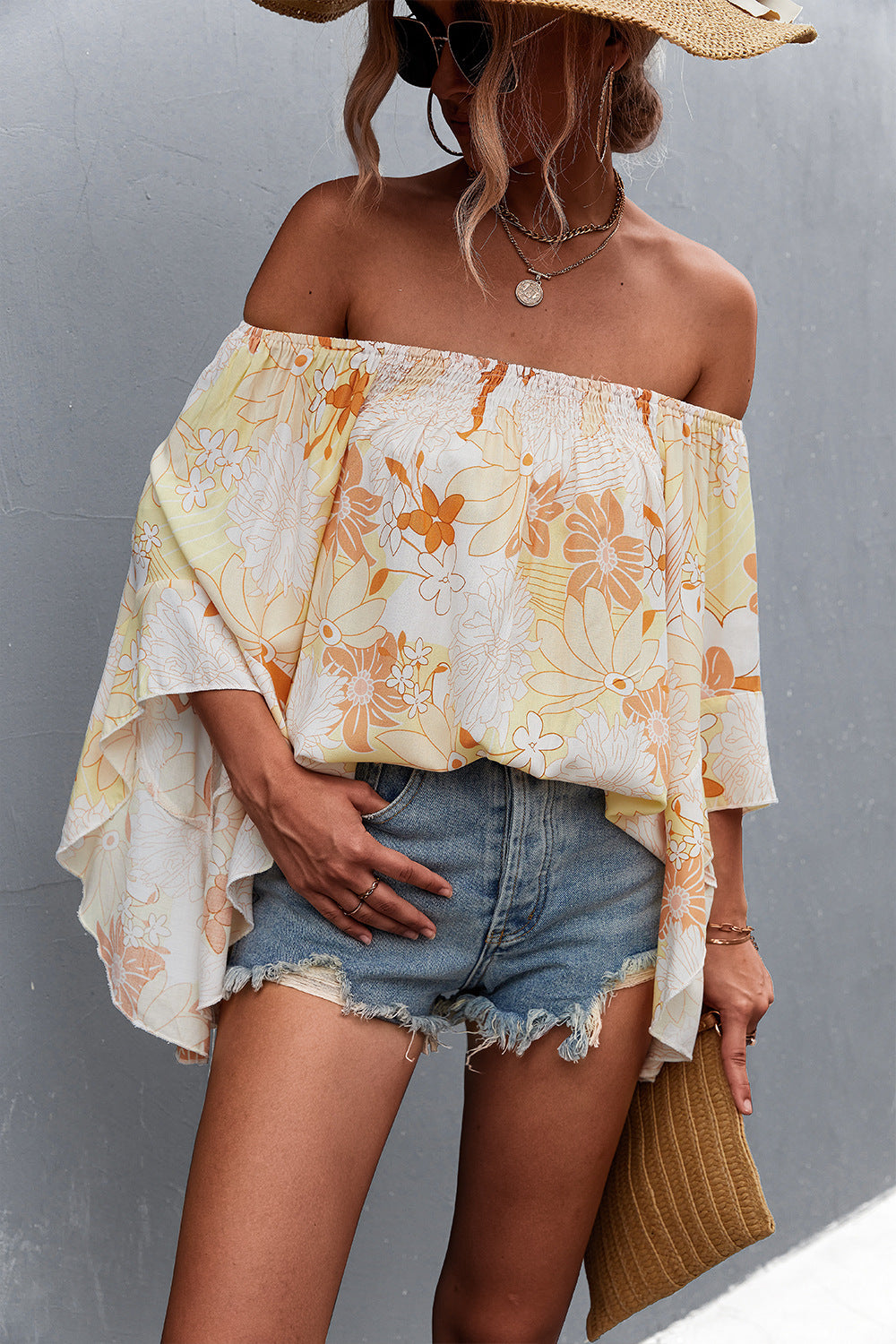 Sexy Off The Shoulder Trumpet Women Blouses