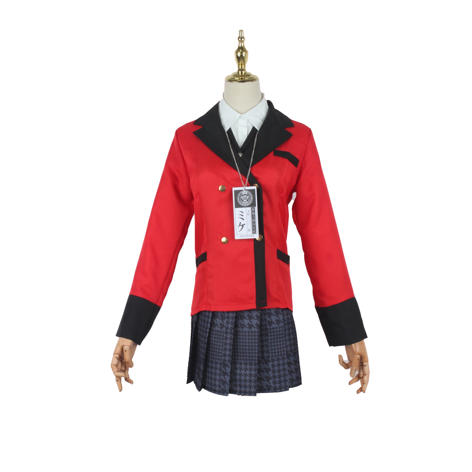 Kakegurui Cosplay Costume - Yumeko Jabami & Tōbari Luna School Uniform with Badge