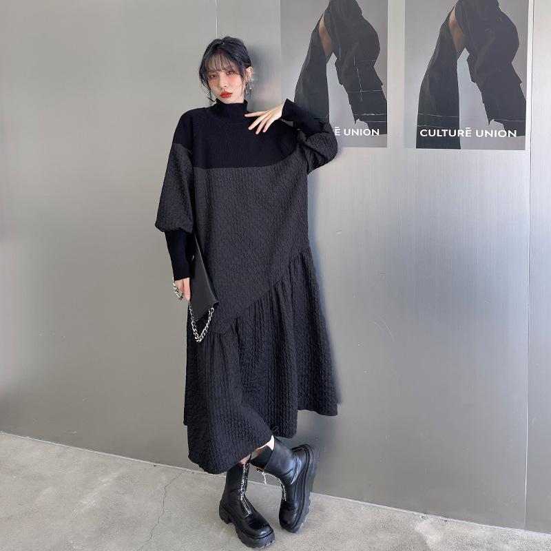 Classy Stand Collar Cozy Long A Line Dresses-Dresses-Free Shipping at meselling99