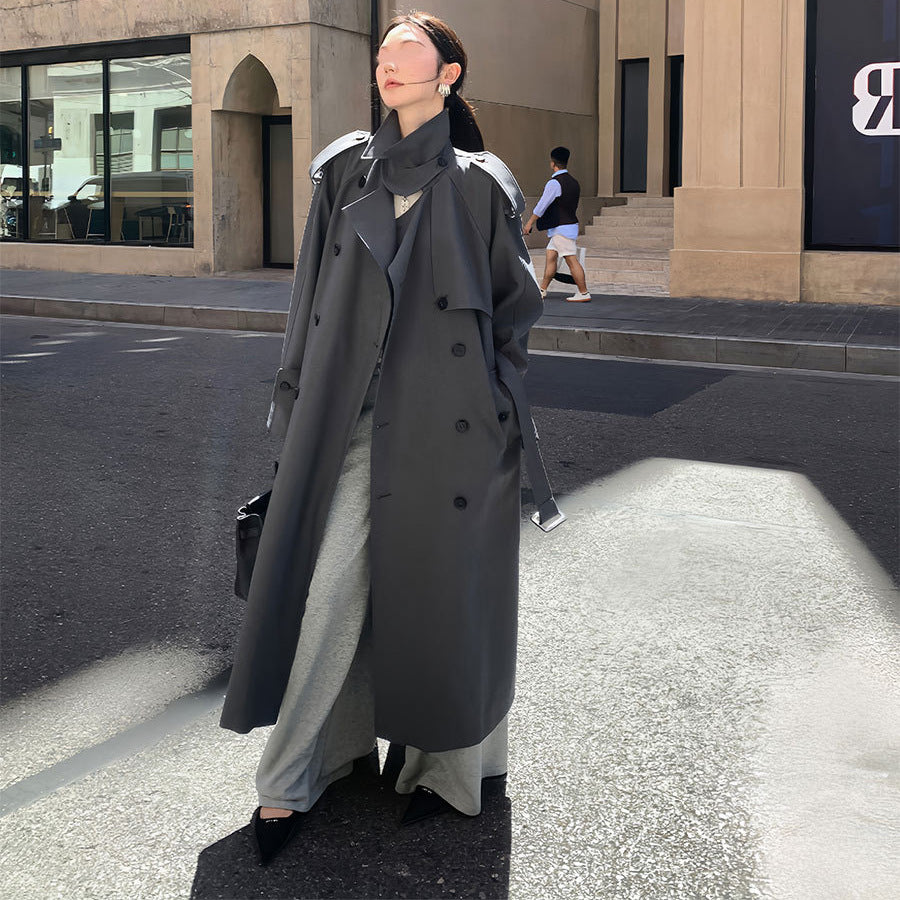 Women's Double-Breasted Trench Coat