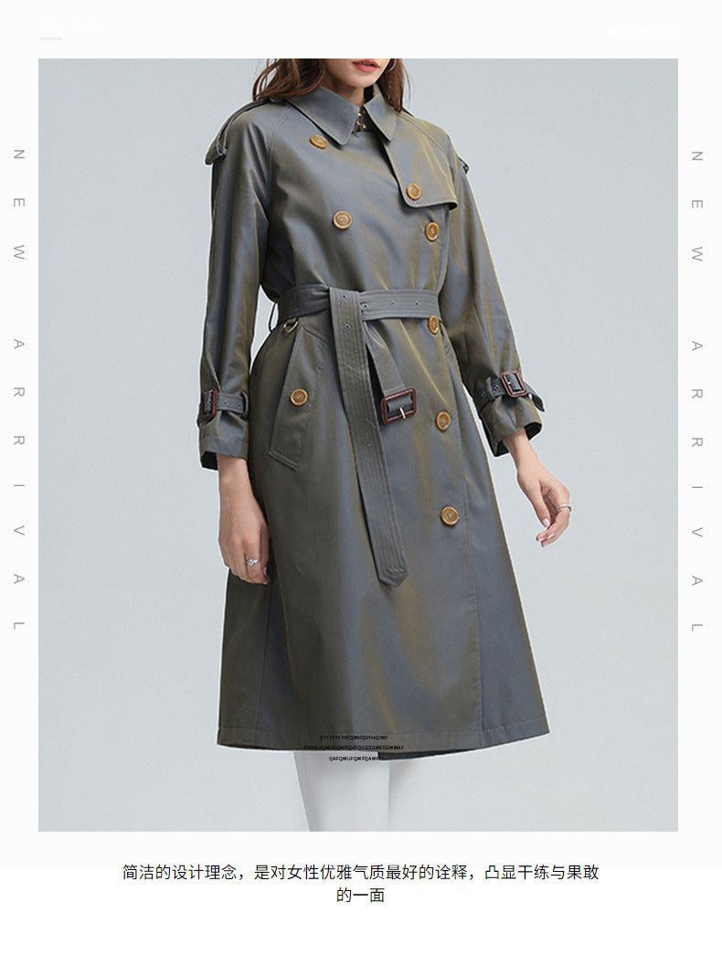 Classy Designed Long Trenchcoat for Women