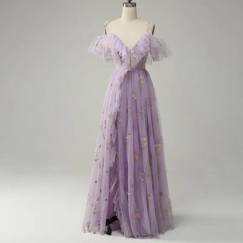 Elegant Sleeveless Long Bridesmaid Dress for Wedding Party and Formal Events