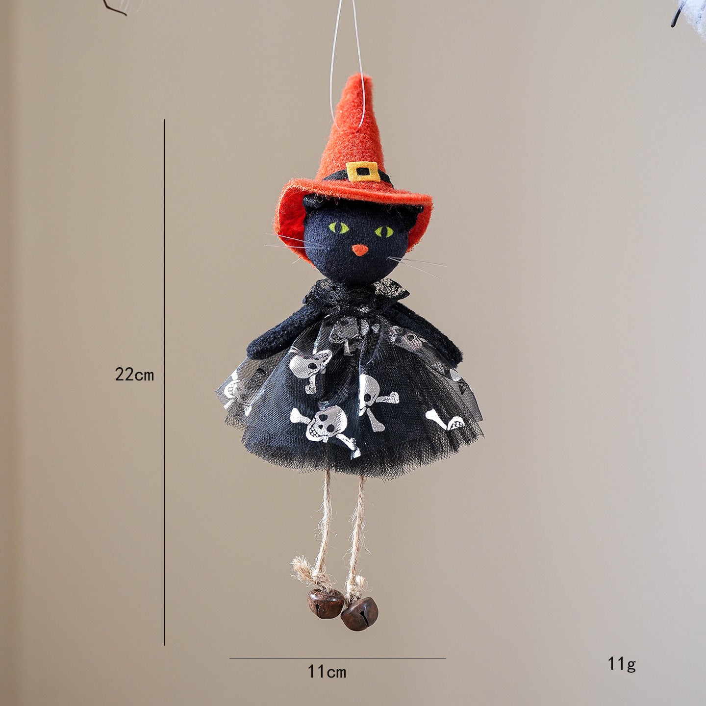 Halloween Decorations - Pumpkin, Ghost, Witch Figurine Hanging Ornaments