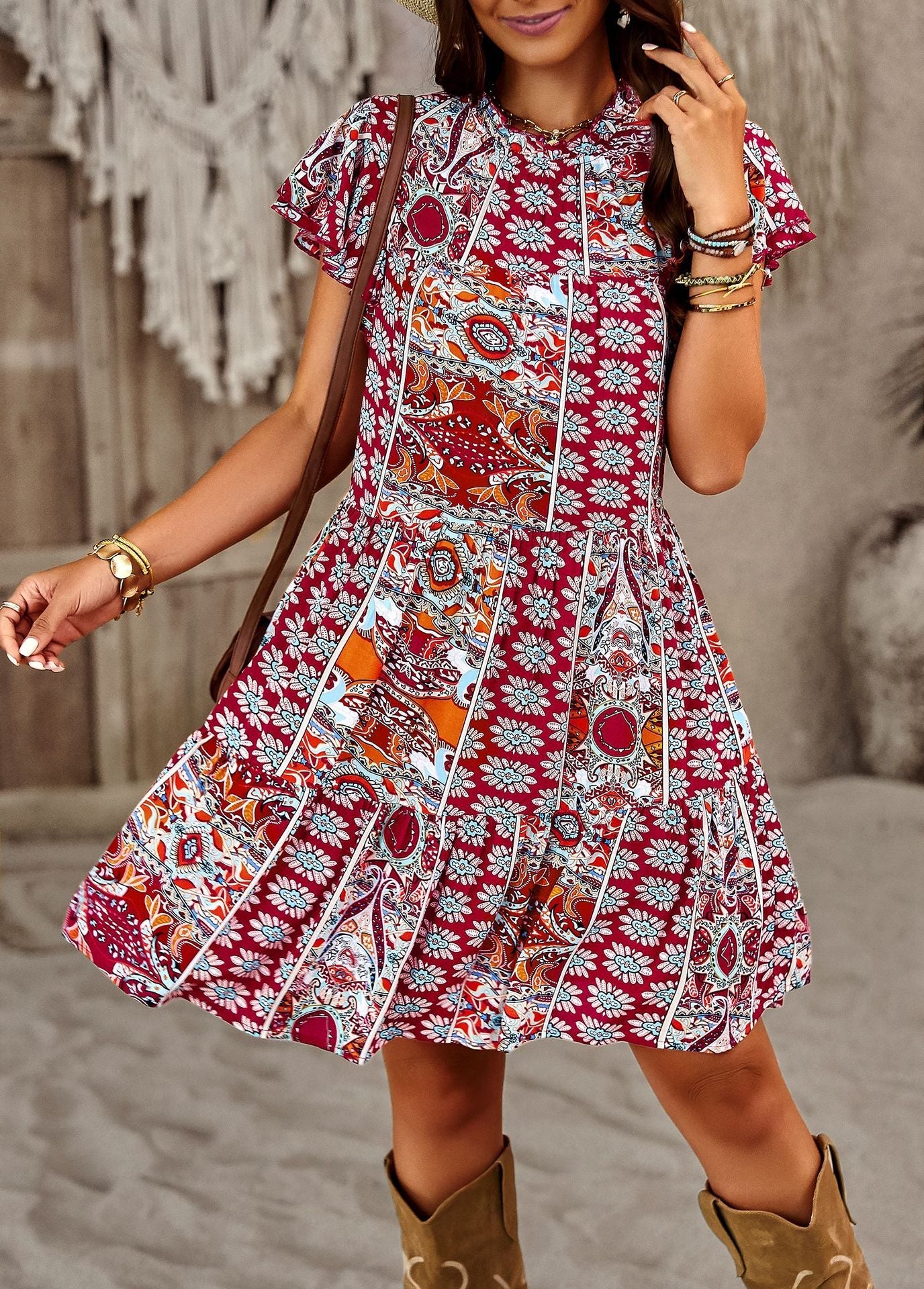 Boho Summer Holiday A Line Daily Dresses