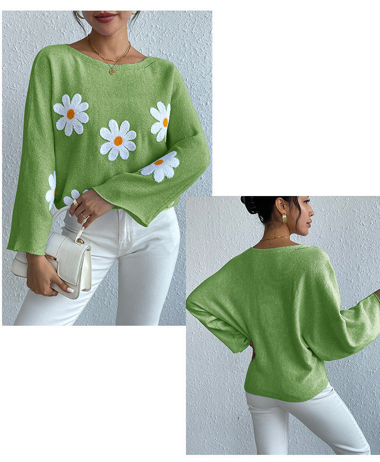 Casual Off The Shoulder Knitted Pullover Sweaters