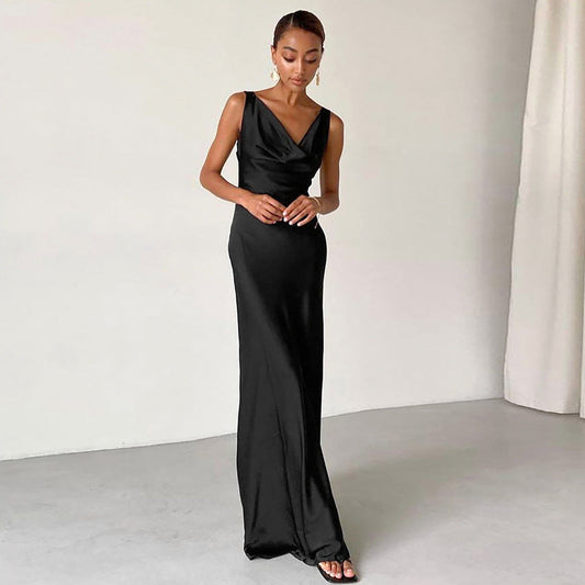 Summer Backless Long Back Party Dresses-Dresses-Free Shipping at meselling99