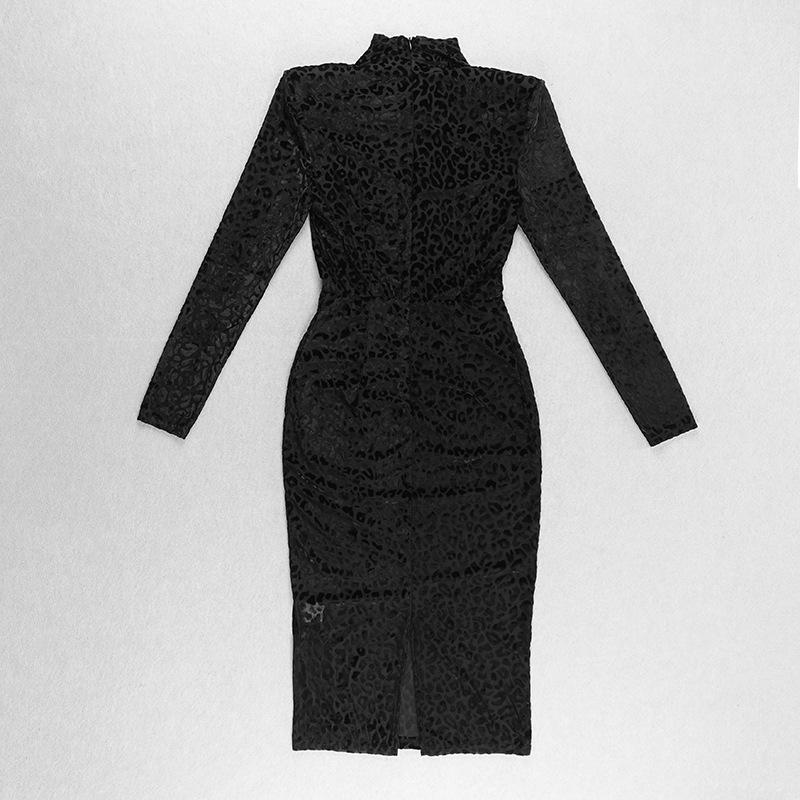 Vintage Leopard Purple Elastic Sexy Party Dresses-Dresses-Free Shipping at meselling99