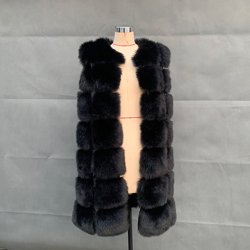 Fashion Faux Fur Winter Long Vest