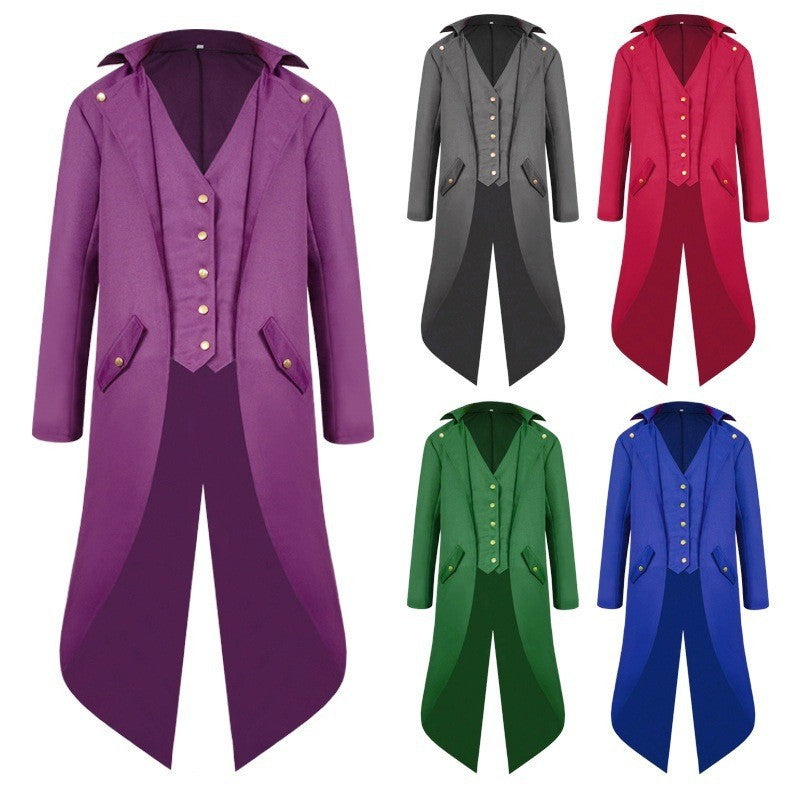 Men's Medieval Vintage Ball Tailcoat Coat