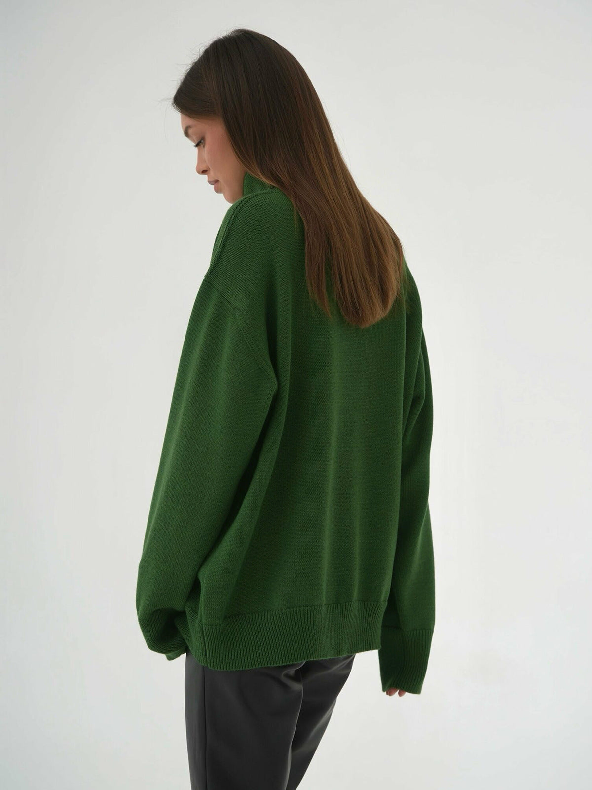 Classical High Neck Knitted Pullover Sweaters
