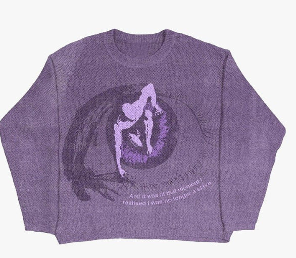 Casual Oversized Round Neck Sweater for Women