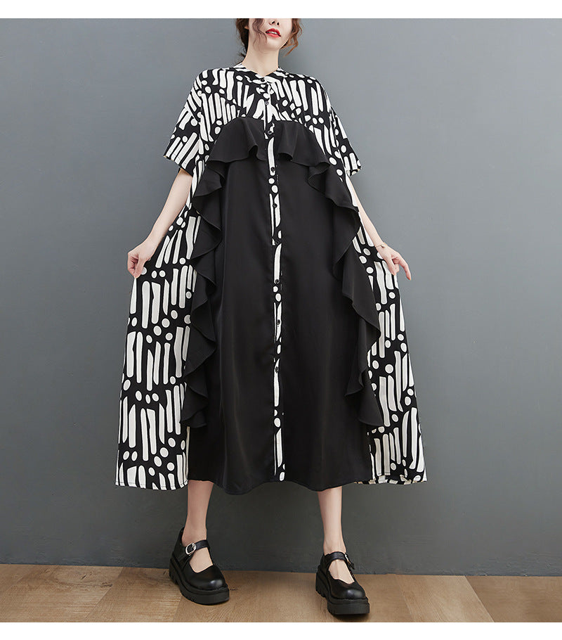 Casual Summer Chiffon Plus Sizes Long Cozy Dresses-Dresses-Free Shipping at meselling99