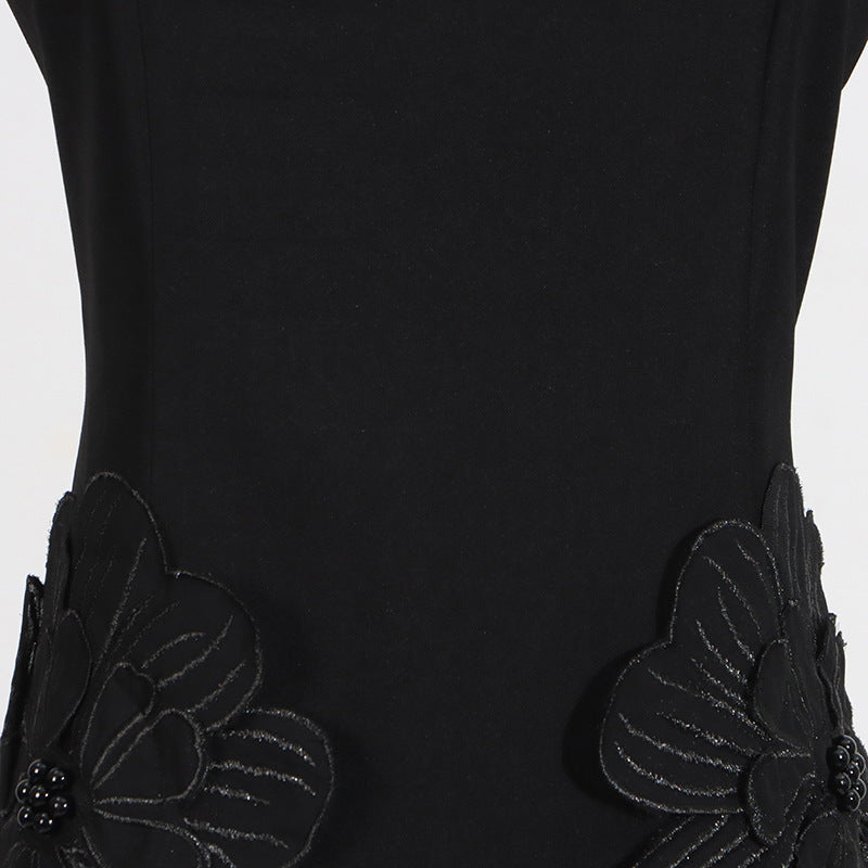 Designed Sweet 3D Floral Sleeveless Mini Dress