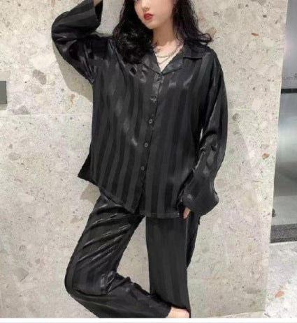 Causal Striped Summer Long Sleeves Homewear