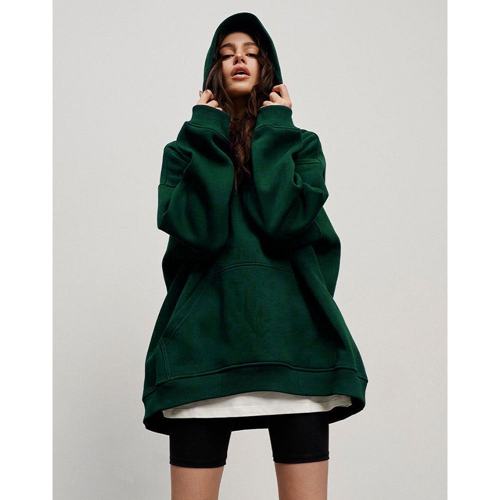 Casual Fall Winter Pockets Hoodies