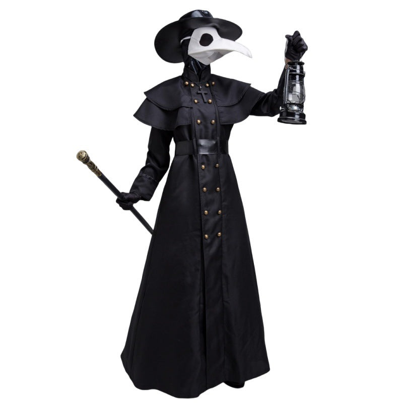 Halloween Medieval Steampunk Plague Doctor Costume for Adults