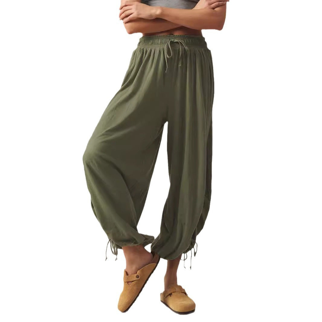 Casual Summer Drawstring Women Pants