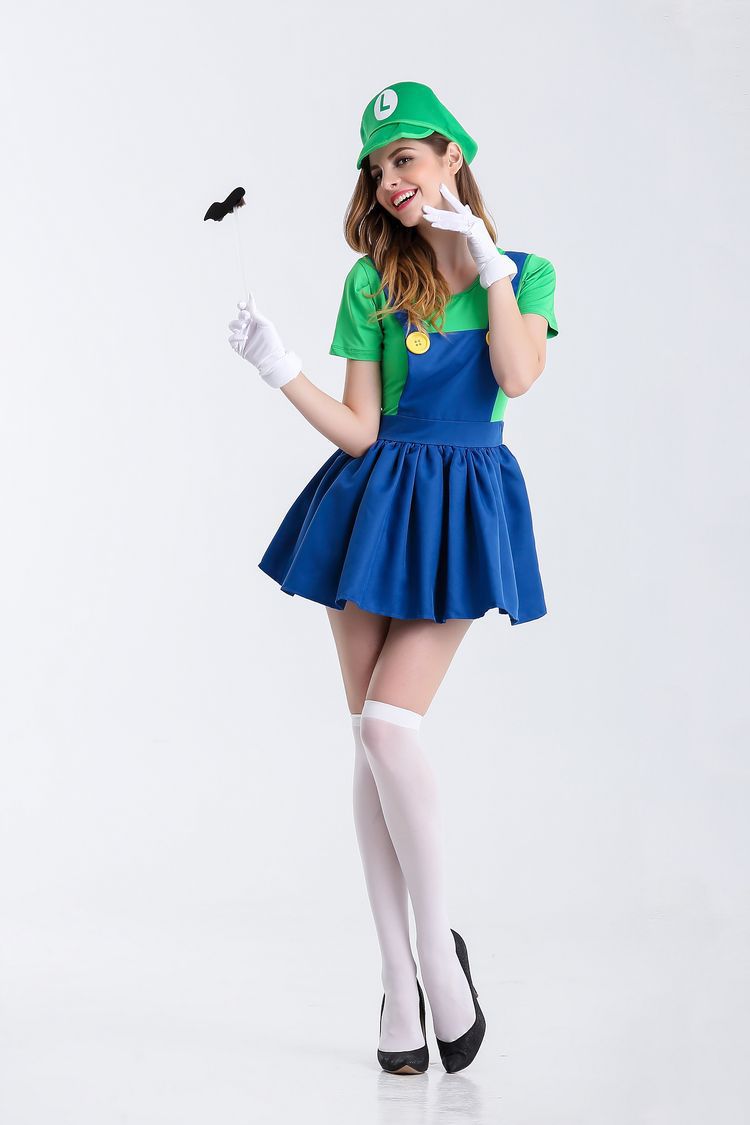 Halloween Women's Adult Mario Costume