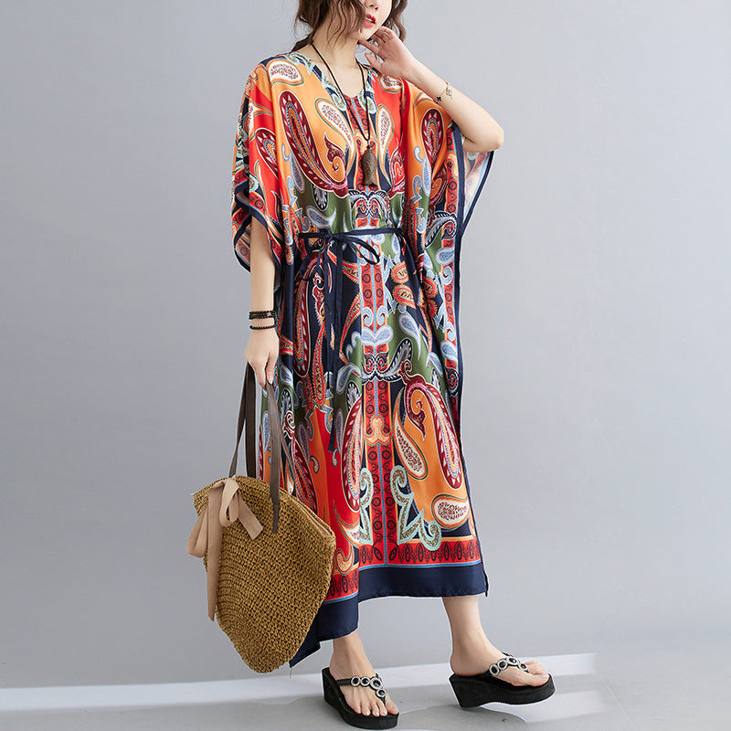 Casual Summer Plus Sizes Long Loose Dresses-Dresses-The same as picture-One Size-Free Shipping at meselling99