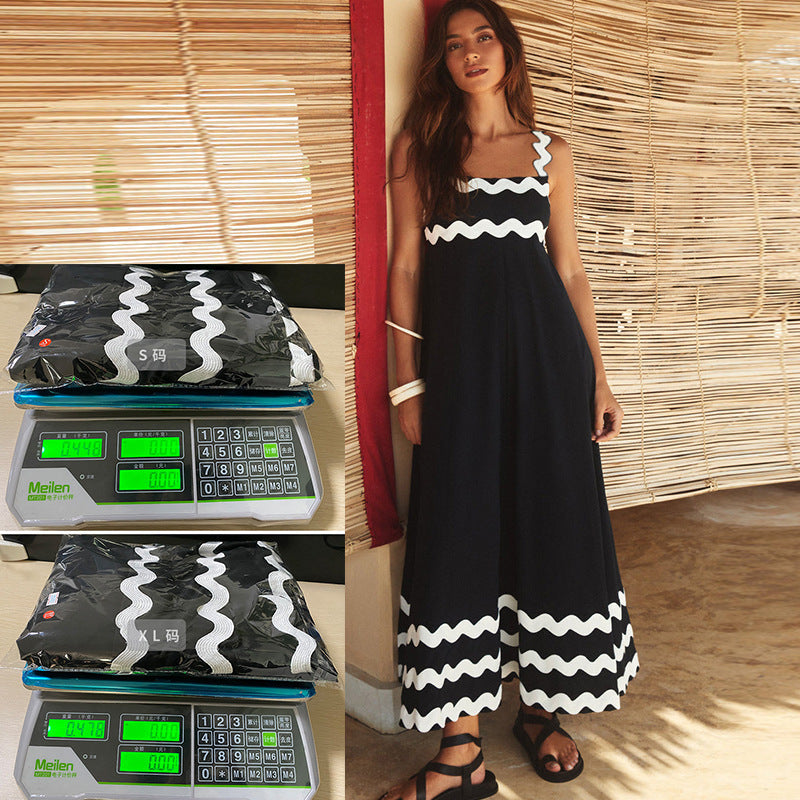 Women's Long Sleeveless Dress – Floral Print Maxi Dress